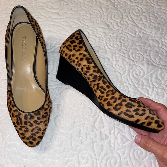 Talbots Shoes - Talbots size 8M Laney wedges calf hair